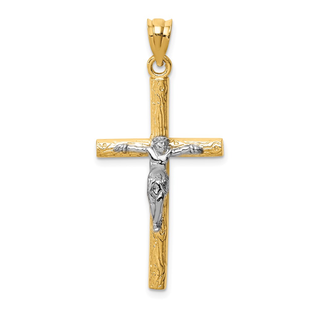 D1684.jpg 14k Two-tone Crucifix Pendant - Image 1