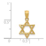 14k Polished Star of David Pendant - Image 3
