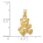 14k Teddy Bear Charm - Image 3