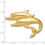 14k Large Double Dolphins Omega Slide - Image 3