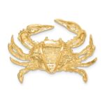 14k Large Blue Crab Omega Slide - Image 3