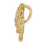 14k Small Lion's Paw Shell Omega Slide - Image 2