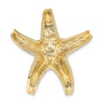 14k Large Textured Starfish Omega Slide - Image 4