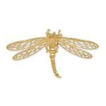 14k Cut-out Dragonfly Omega Slide