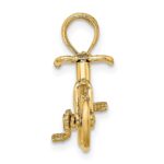 14k 3-D Bicycle with Moveable Pedals and Wheels Charm - Image 2