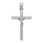 14k White Gold Crucifix Pendant - Image 4