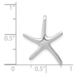 14k White Gold Starfish Chain Slide - Image 4