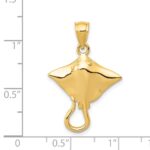 14K Stingray Pendant - Image 3