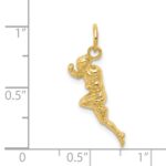 14k Football Player Charm - Image 3
