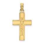 14k NURSE Cross Charm