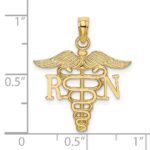 14k RN Registered Nurse Caduceus Charm - Image 3
