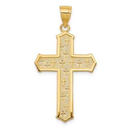 14k Passion Cross Pendant