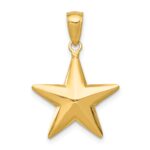 14k Polished 3-D Star Pendant - Image 3