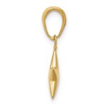 14k Small Polished 3-D Star Charm - Image 2