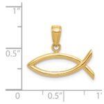 14k Ichthus Fish Pendant - Image 3