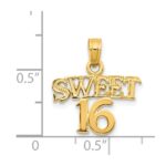 14K SWEET 16 Pendant - Image 3