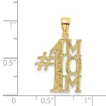 14K #1 MOM Vertical Charm - Image 4