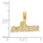 14k  #1 GRANDMOTHER Charm - Image 4