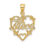 14K #1 NIECE in Heart Charm