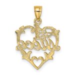 14K #1 NIECE in Heart Charm - Image 4
