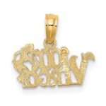 14K 100% VIRGO Zodiac Charm - Image 4