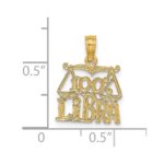 14K 100% LIBRA Zodiac Charm - Image 3