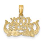 14K 100% PISCES Zodiac Charm - Image 4