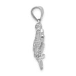 14K White Gold Large Blue Crab Pendant - Image 2