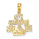 14K I'D RATHER BE SAILING Charm - Image 4