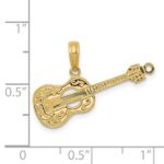 14K Acoustic Guitar Pendant - Image 3
