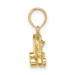 14K 3-D Roller Skate Charm - Image 2