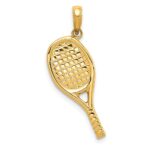 14K 3-D Racquetball Pendant - Image 3