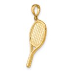 14K 3-D Racquetball Pendant - Image 4