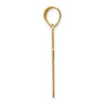 14K Small Satin Cross Pendant - Image 2