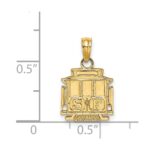14k Polished S.F. Cable Car Charm - Image 3