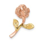 14K Two-tone Rose Chain Slide - Image 3