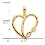 14k Infinity Heart Charm - Image 3