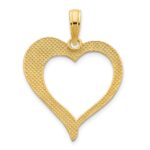 14k Open Heart Pendant - Image 4