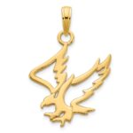 14k Cut-out Flying Eagle Pendant - Image 4