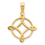 14k Fancy Celtic Knot Design Pendant - Image 4