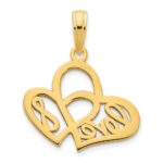 14k LOVE Infinity Symbol Heart Charm - Image 4