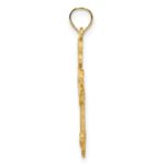 14k Fleur de Lis Cross Charm - Image 2