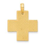 14k Polished Greek Cross Pendant - Image 3