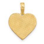 14K Polished Fancy EKG Heartbeat Charm - Image 4