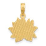 14KY Polished Flower Pendant - Image 4