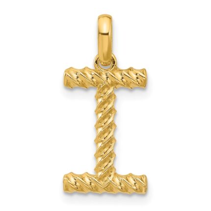 14ky Fancy Twist Letter I