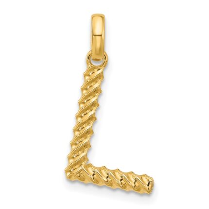 14ky Fancy Twist Letter L