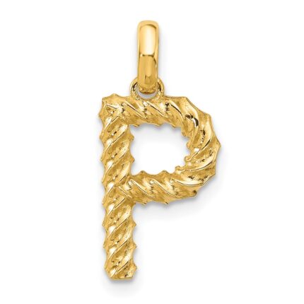 14ky Fancy Twist Letter P