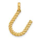 14ky Fancy Twist Letter U