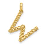 14ky Fancy Twist Letter W